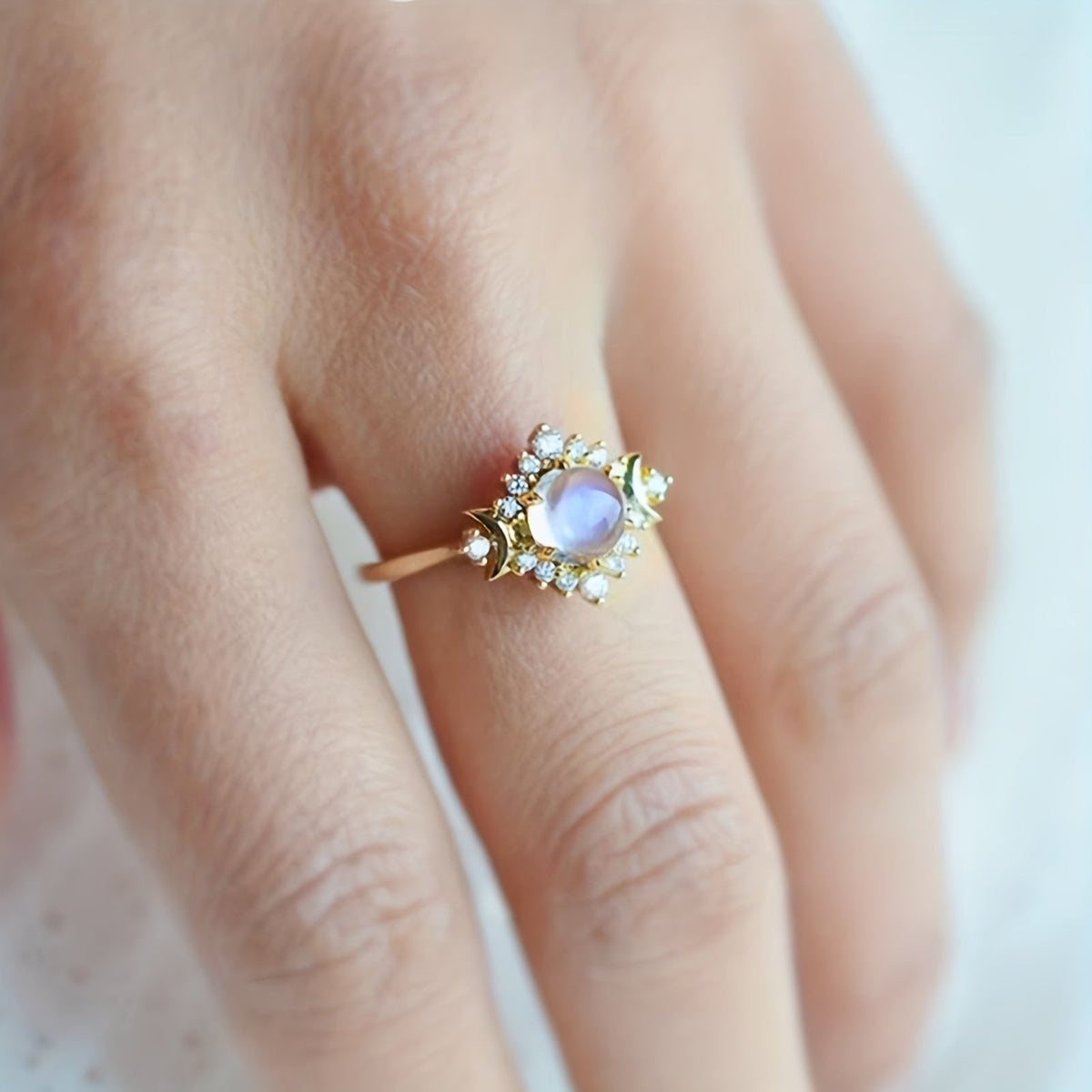Eliza Moonstone Ring