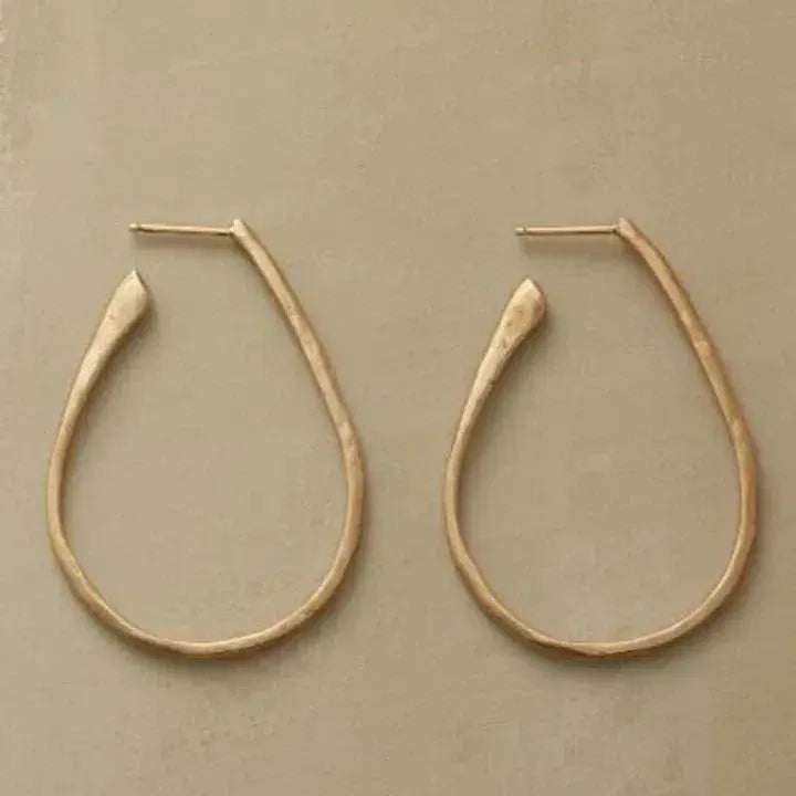 Hammered Boho Dangle Earrings for Women