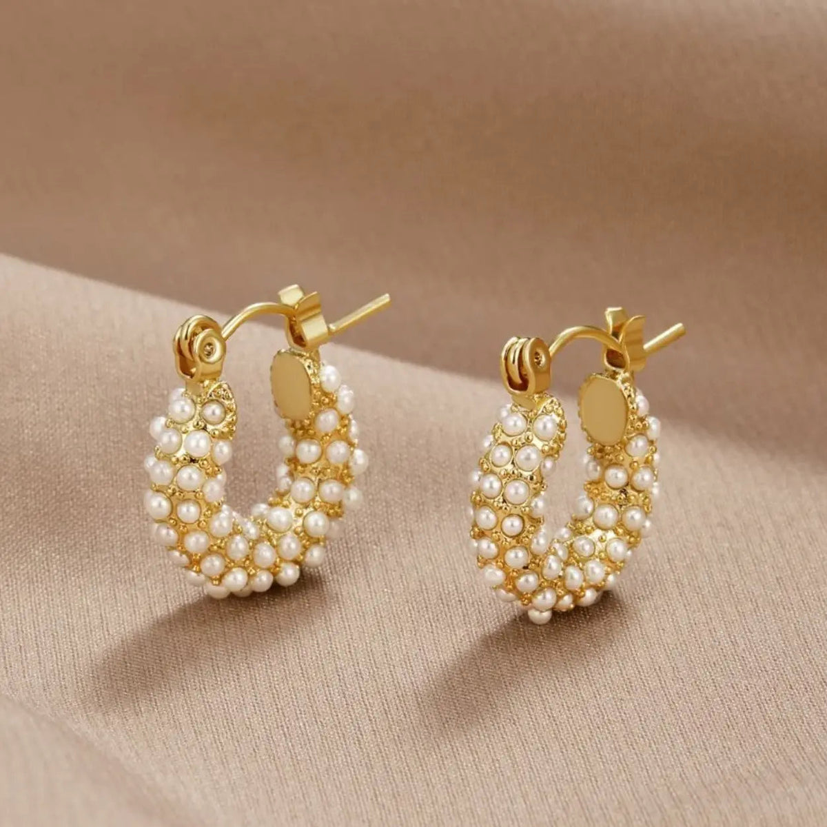 Elegant pearl hoop earrings for timeless elegance and a sophisticated look