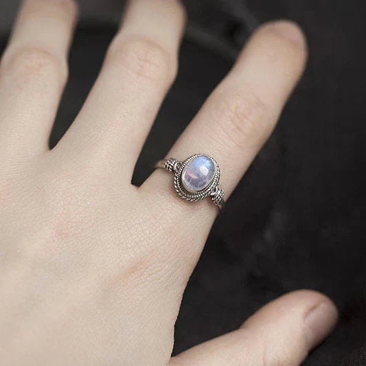 Luiza Blue Moonstone Ring