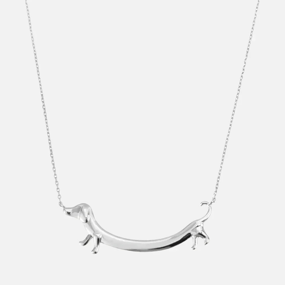 Charming Dachshund Necklace for Animal Lovers and Elegant Outfits
