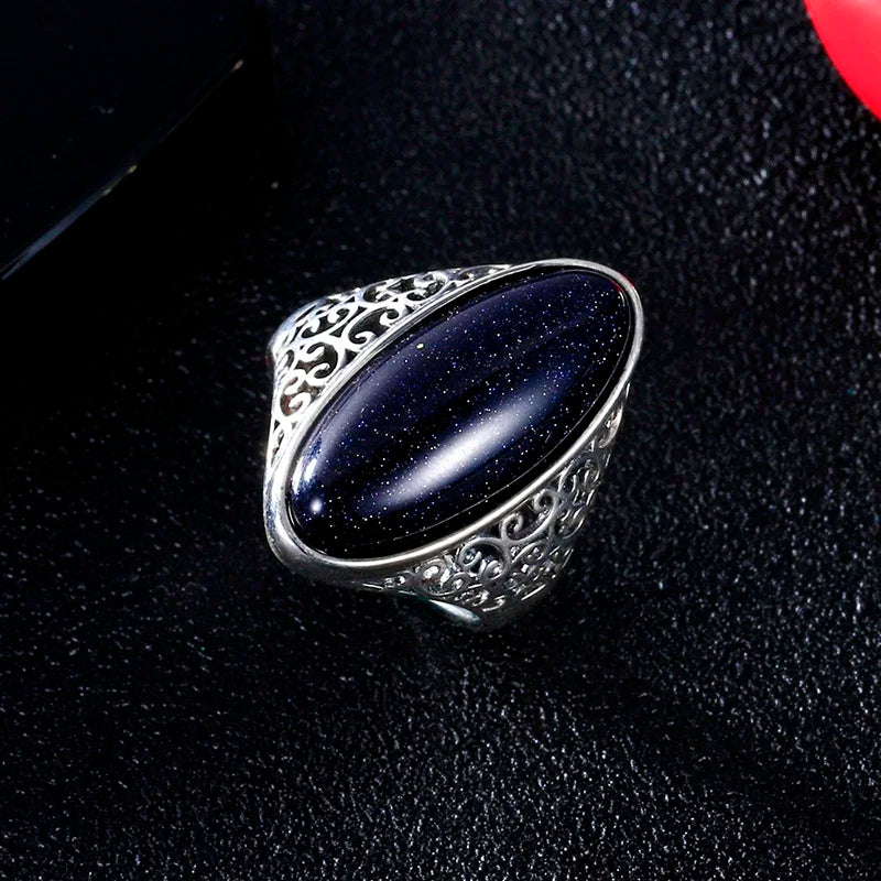 Vintage Ring with Zircon Inlay
