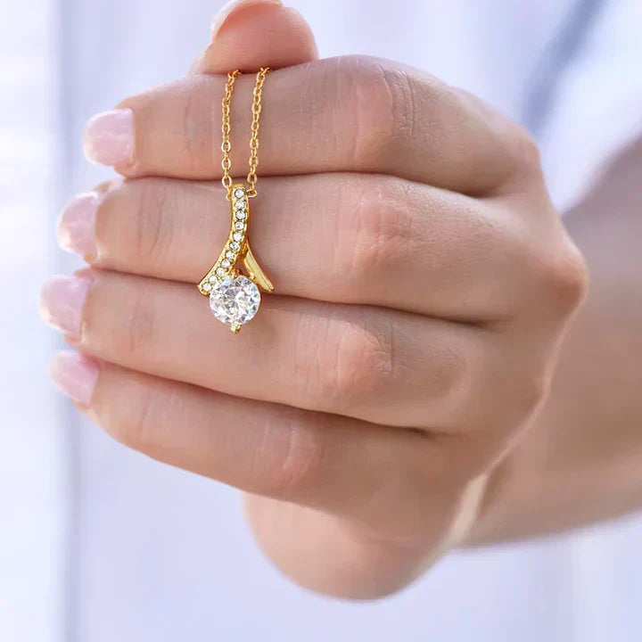 Sparkling Cubic Zirconia Heart Necklace for Women