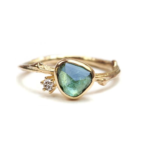 Crystal Ring with Pink Lotus