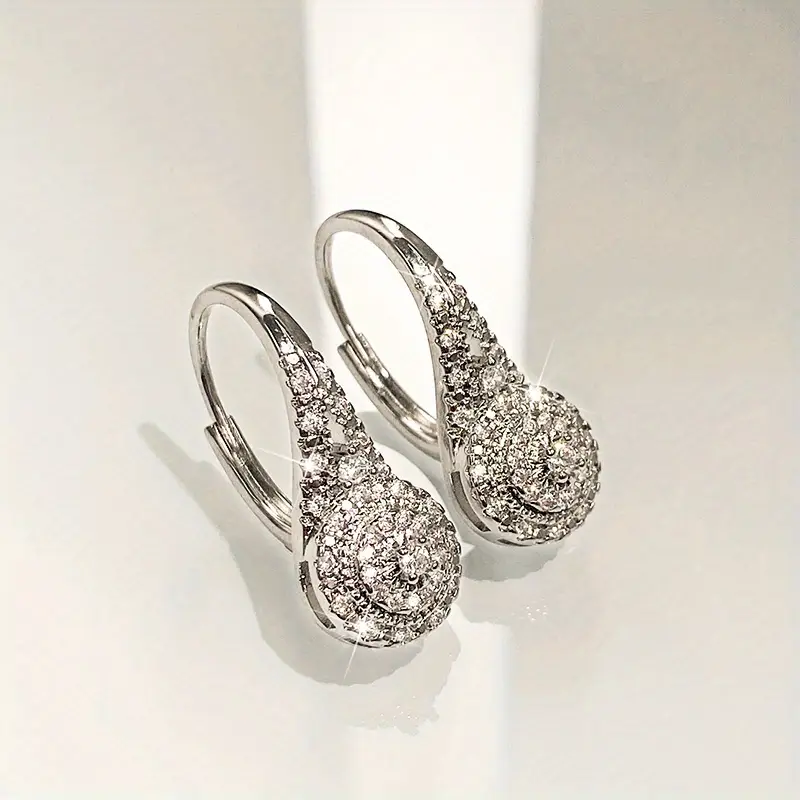 Brilliant Cubic Zirconia Dangle Earrings for Glamorous Looks