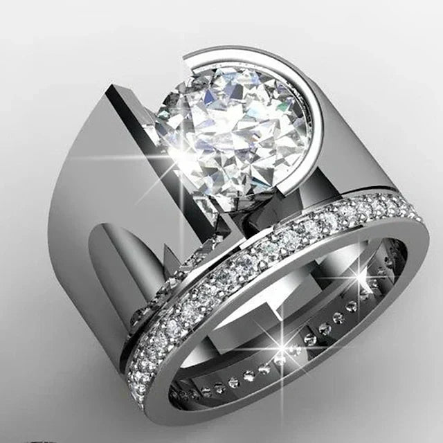 Hummingbird Ring with Green Zirconia
