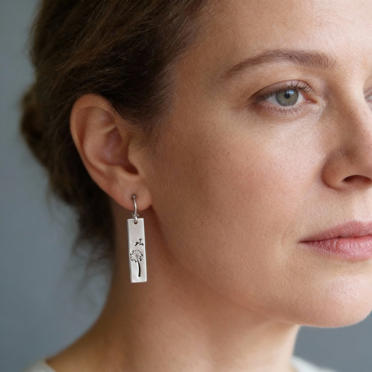 Delicate Boho-Chic Dandelion Earrings with Seed Motif