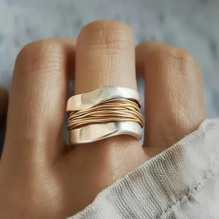 Ring with Golden Fibers