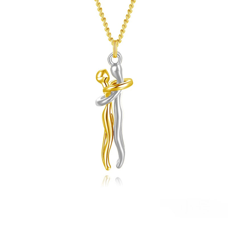 Hug Pendant Necklace: Symbol of Love and Connection