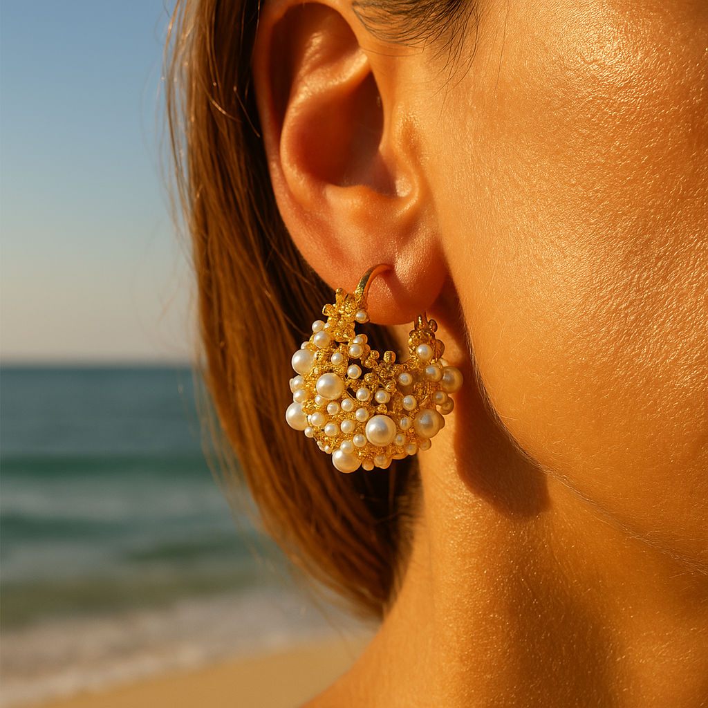 Pearl Earrings Inspired by Sea Foam