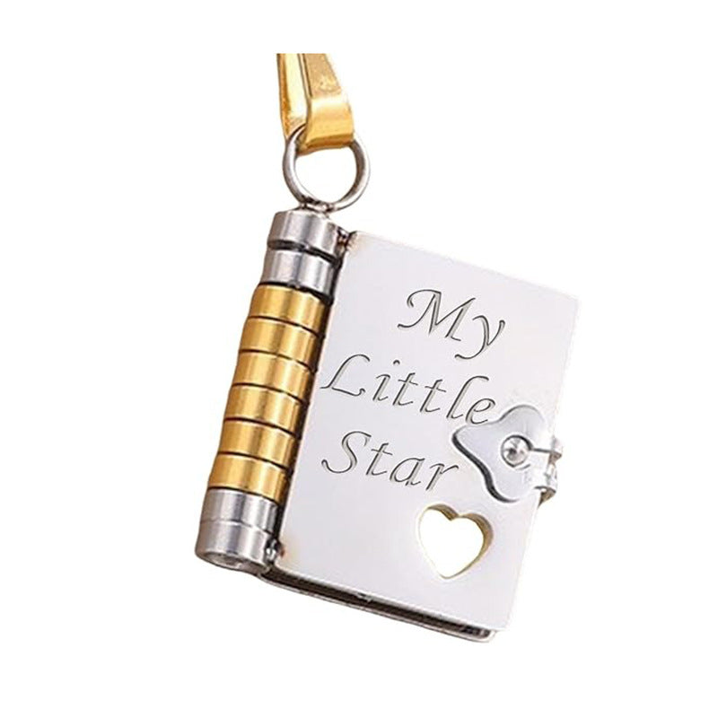 My Little Star | Book Locket Necklace "My Little Star" — For My Daughter