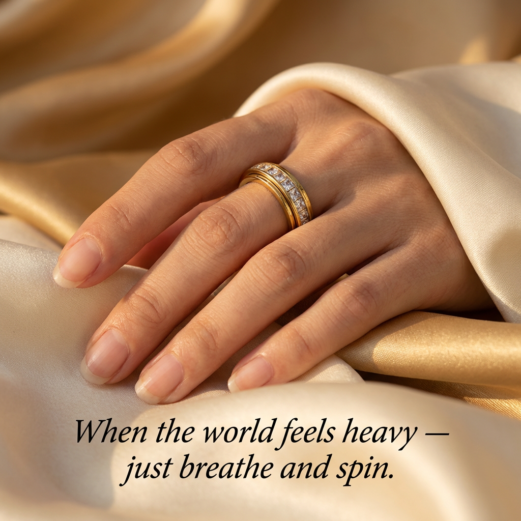 Nadine | Anti-Stress Spinner Ring for Inner Calm