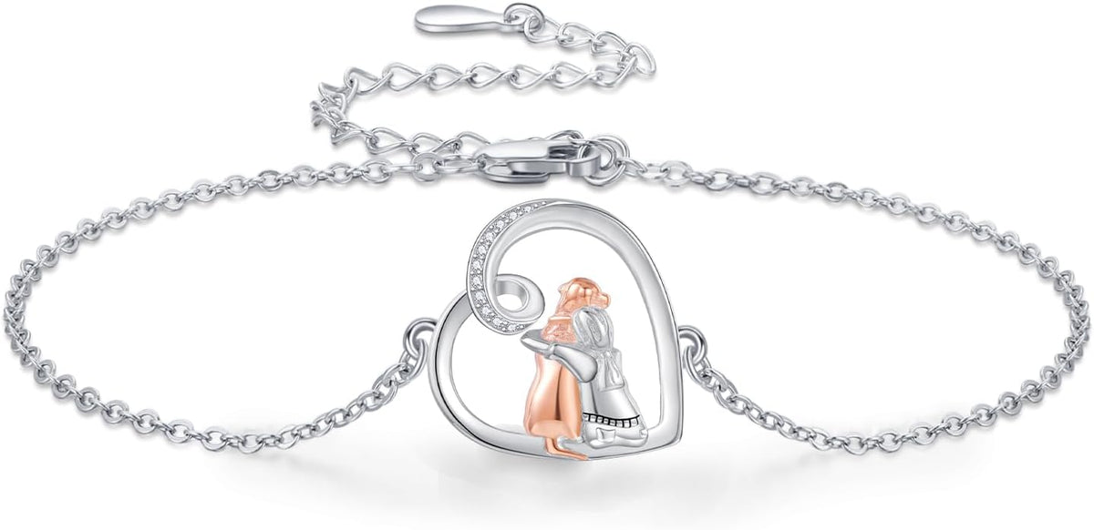 Heart-shaped bracelet: a bond between people and pets