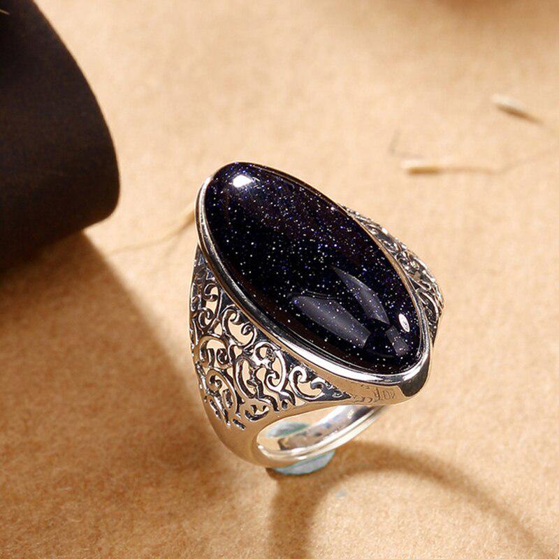 Vintage Ring with Zircon Inlay