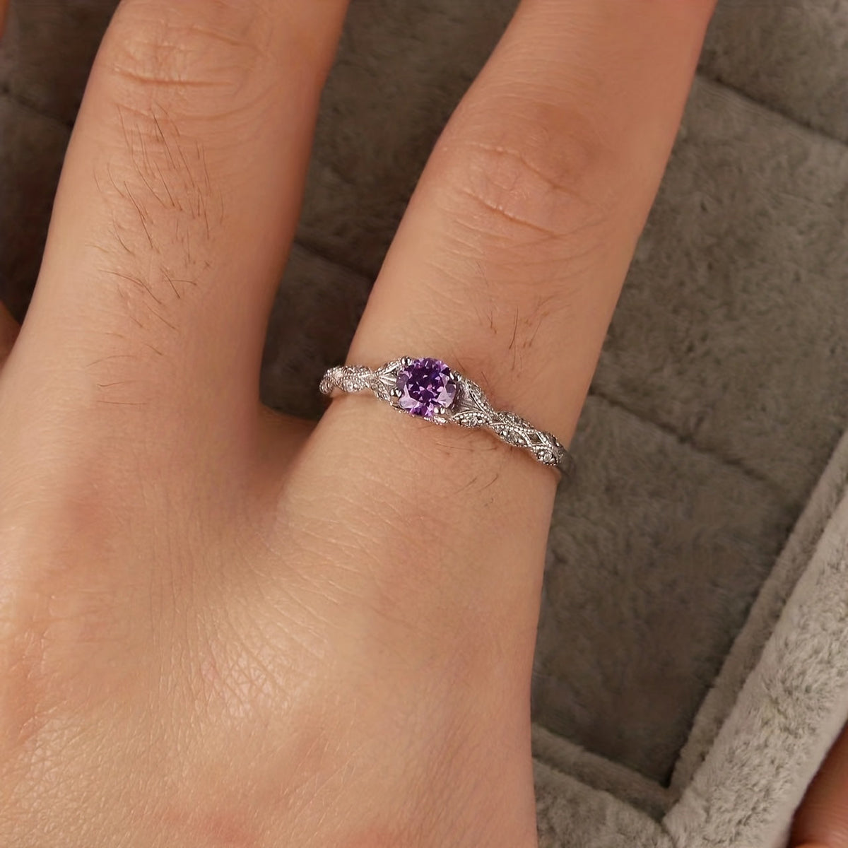 Brygida Amethyst Ring