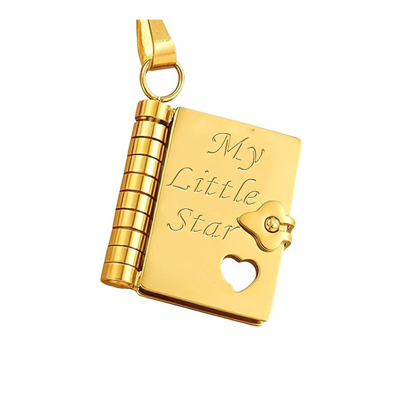 My Little Star | Book Locket Necklace "My Little Star" — For My Daughter