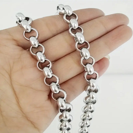 Elegant Artisan Metal Chain with Shiny, Polished Finish