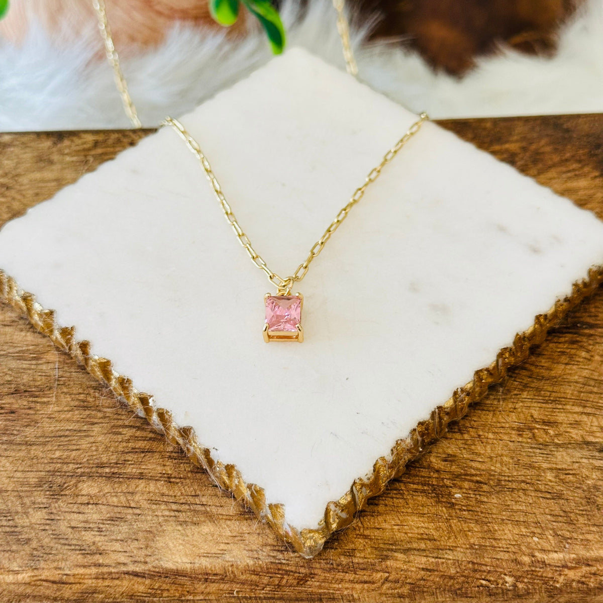 Pet Paw Print Heart Urn Necklace with Cubic Zirconia
