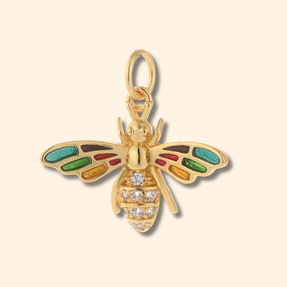 Glamorous Charms with Cubic Zirconia, Gemstones, and Enamel for Your Necklace