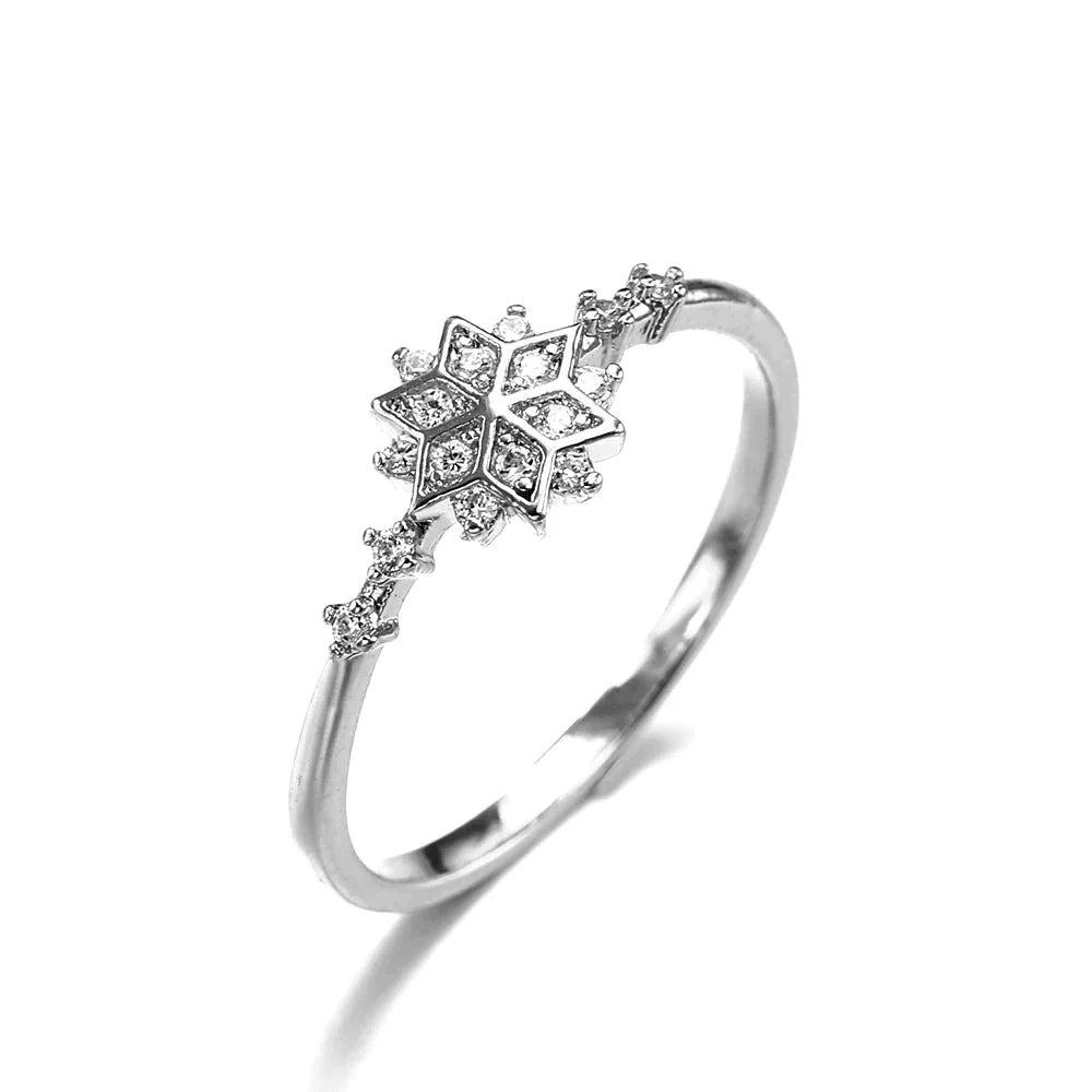 Sparkling Ring with Center Stone