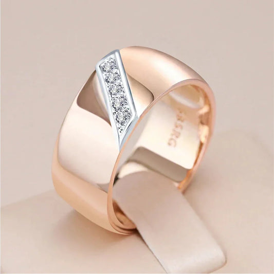 Elegant Gold Ring with Cubic Zirconia