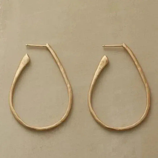 Hammered Boho Dangle Earrings for Women