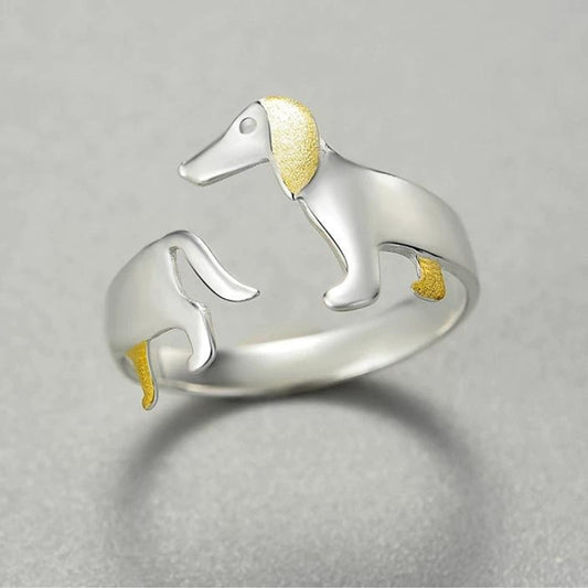 Vintage Ring with Colorful Enamel Leaf