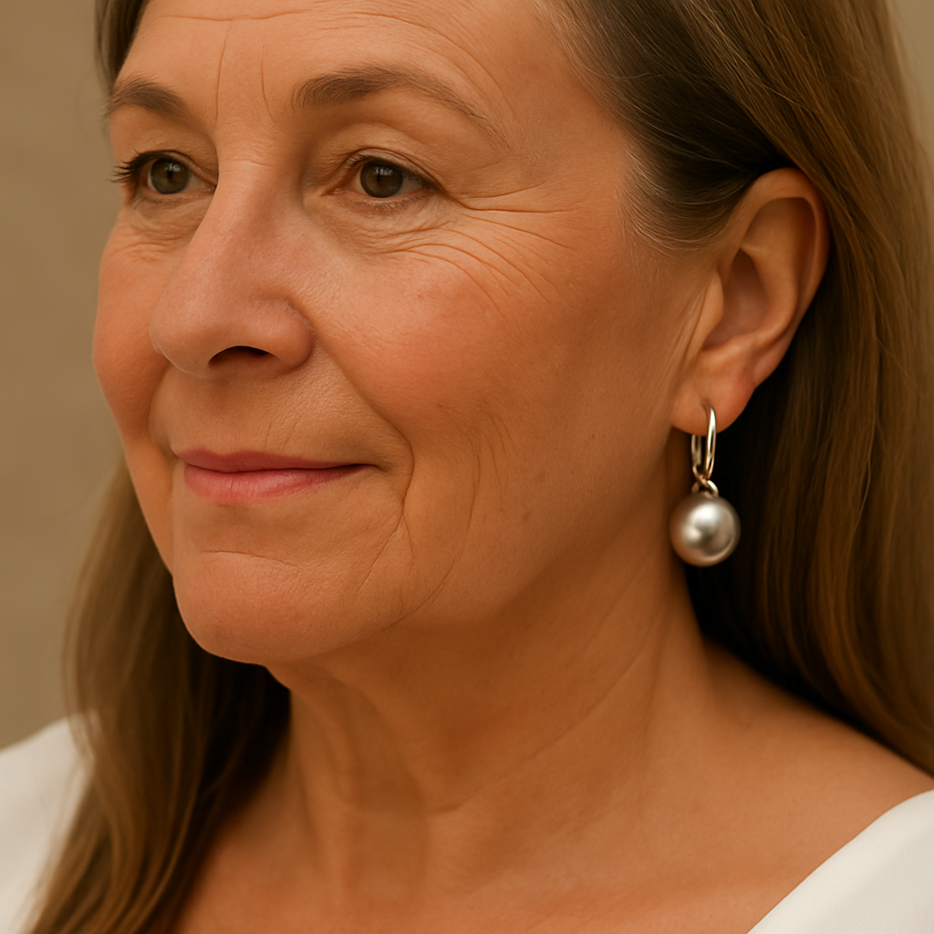 Elegant earrings featuring sparkling pearls in a stylish design