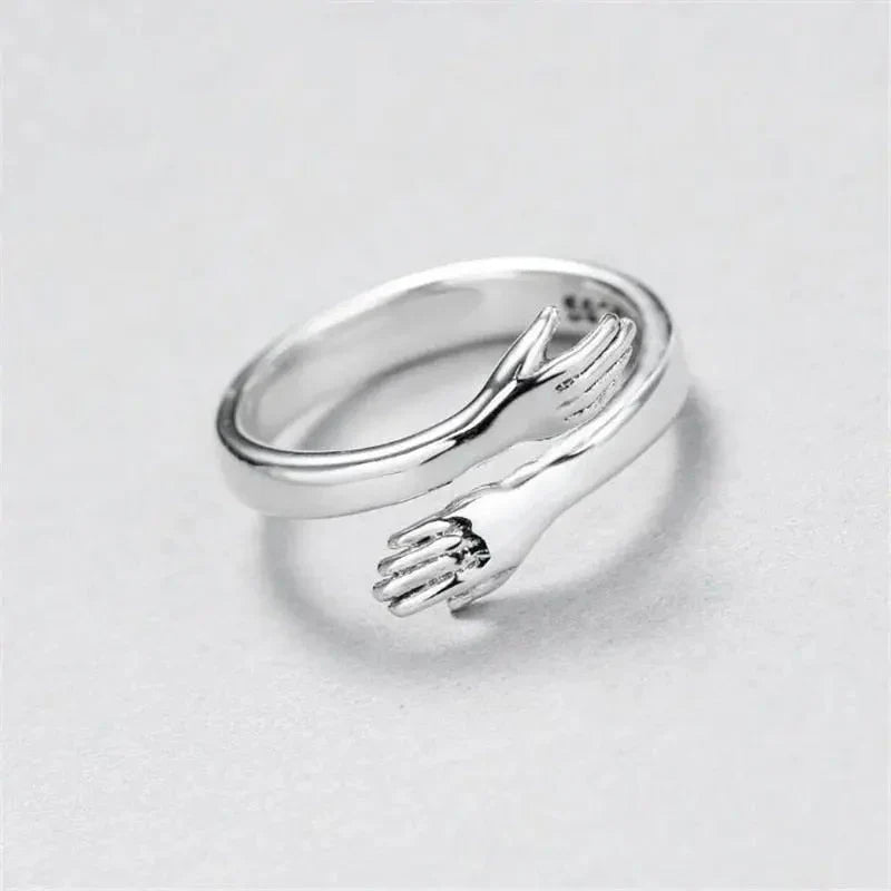 Adjustable Silver Hug Ring