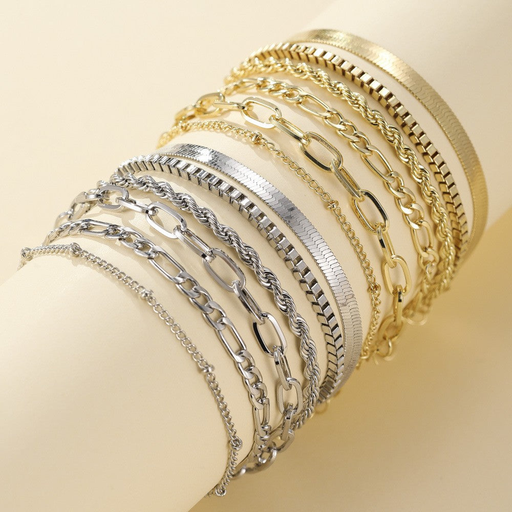 Shimmering multi-layered bracelet sets for every occasion