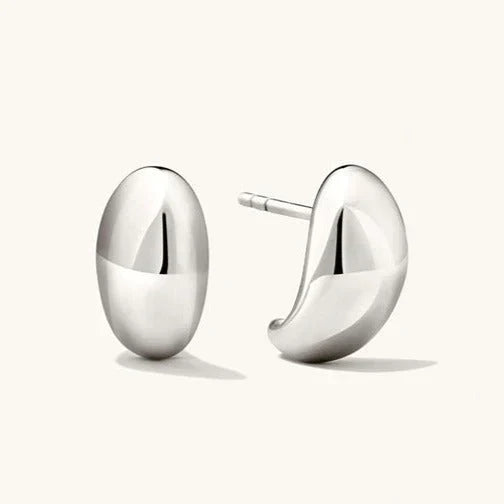Modern Chunky Metal Dangle Earrings