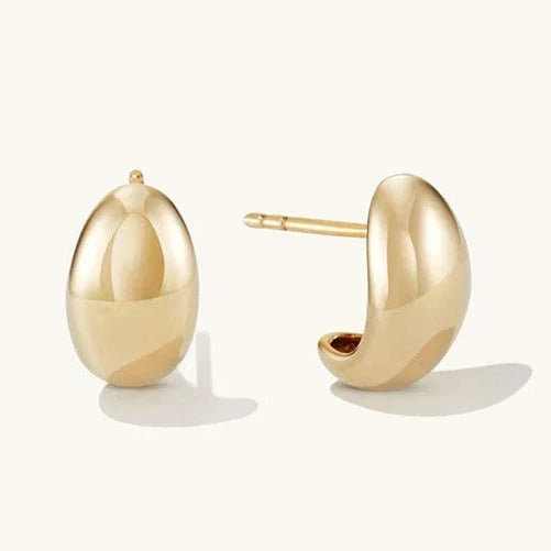Modern Chunky Metal Dangle Earrings