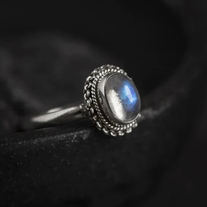 Luiza Blue Moonstone Ring