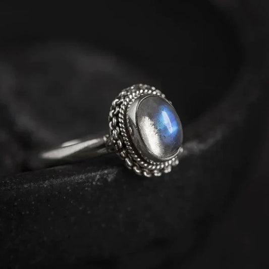 Luiza Blue Moonstone Ring