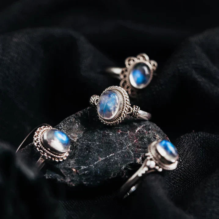 Luiza Blue Moonstone Ring