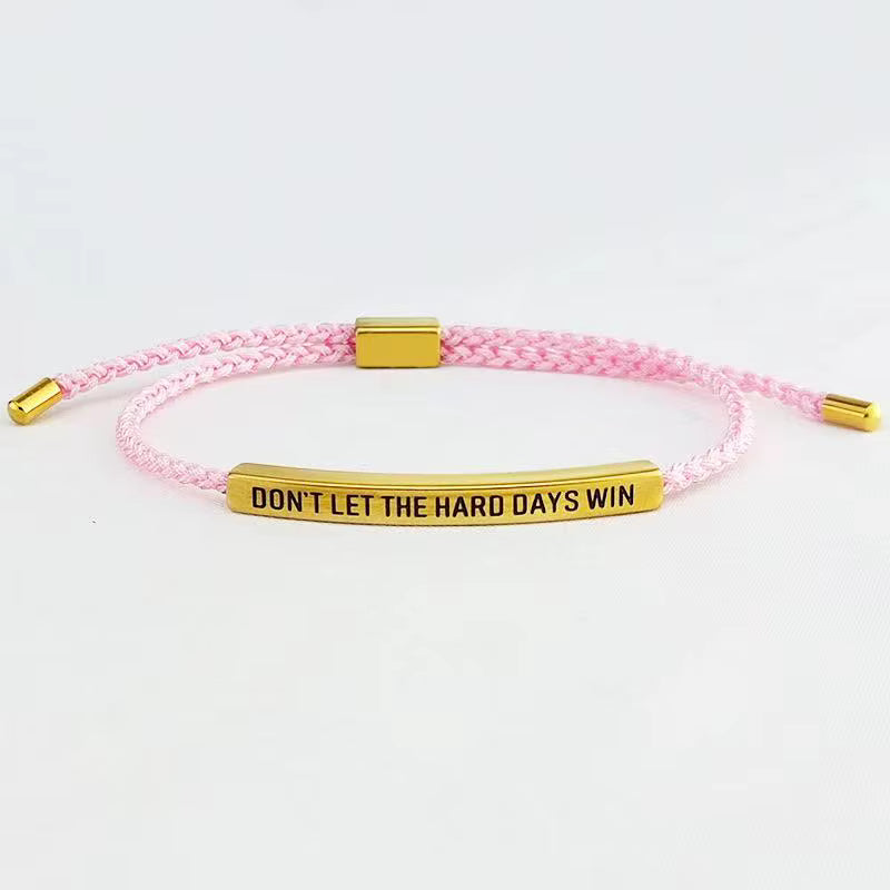 Sandra | "Don't Let The Hard Days Win" Bracelet