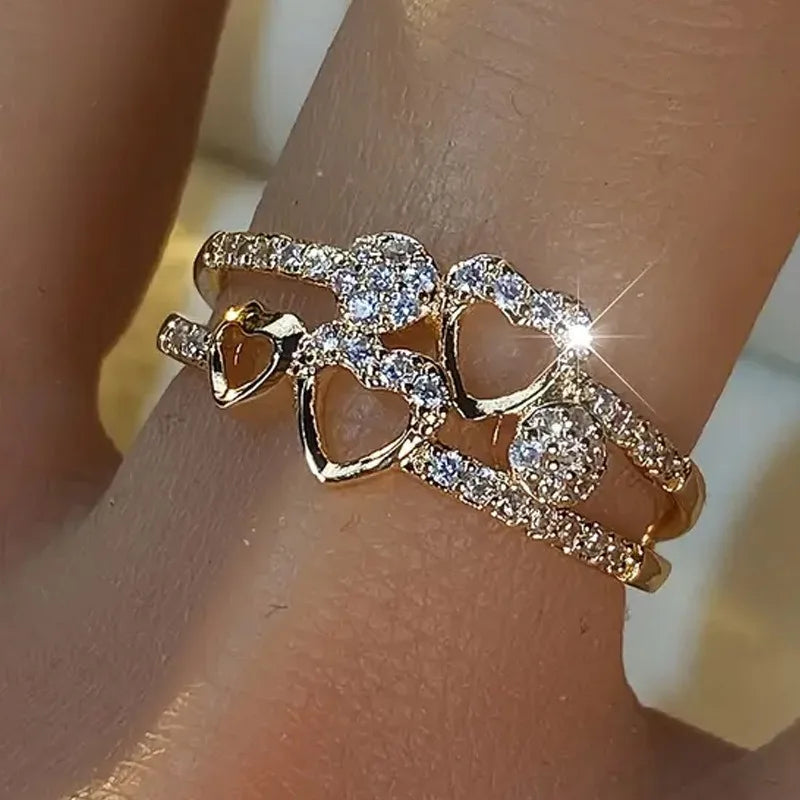 Crystal Heart Ring – Elegance That Captivates