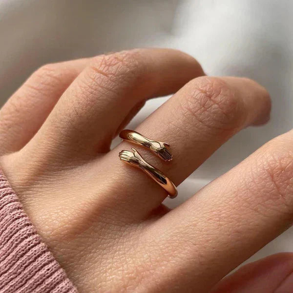 Adjustable "Eternal Hug" Ring — Stainless Steel