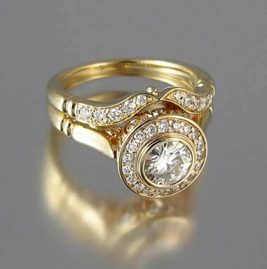 Ring with Gold Micro-Inlay