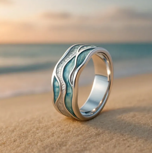 Aurora Ocean and Beach Ring