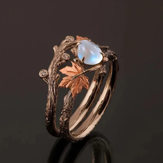 Vintage Maple Leaf Ring