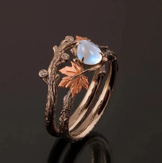 Vintage Maple Leaf Ring