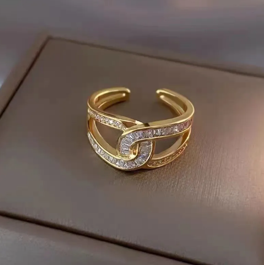 Open Ring with Zirconia