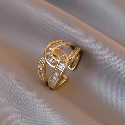 Open Ring with Zirconia