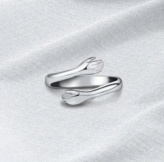 Adjustable "Eternal Hug" Ring — Stainless Steel