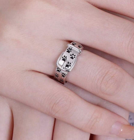 Cat Paw and Collar Ring