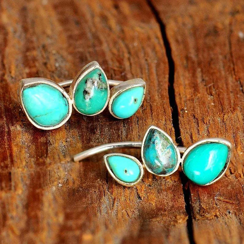 Retro-Style Turquoise Dangle Earrings for Women