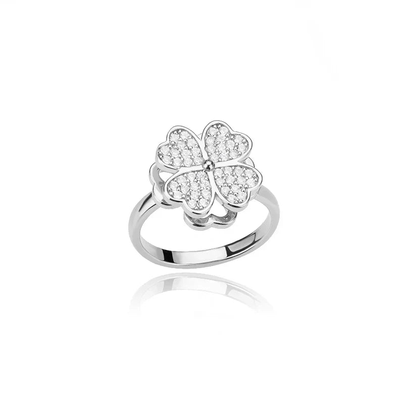 Olivia | Spinning Four-Leaf Clover Anti-Stress Ring
