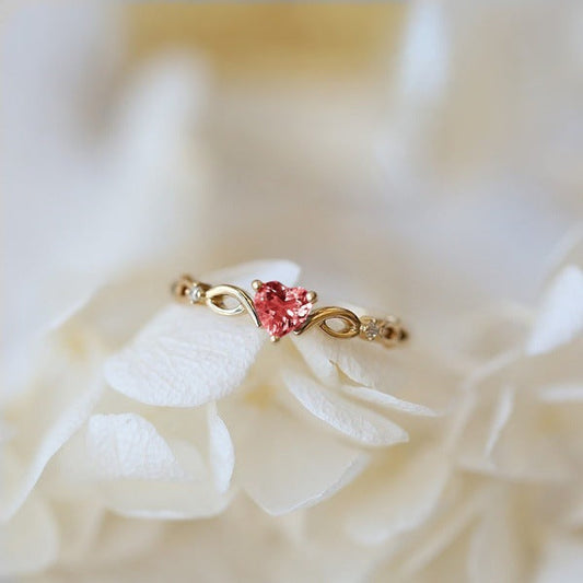 Ring with Zirconia Heart