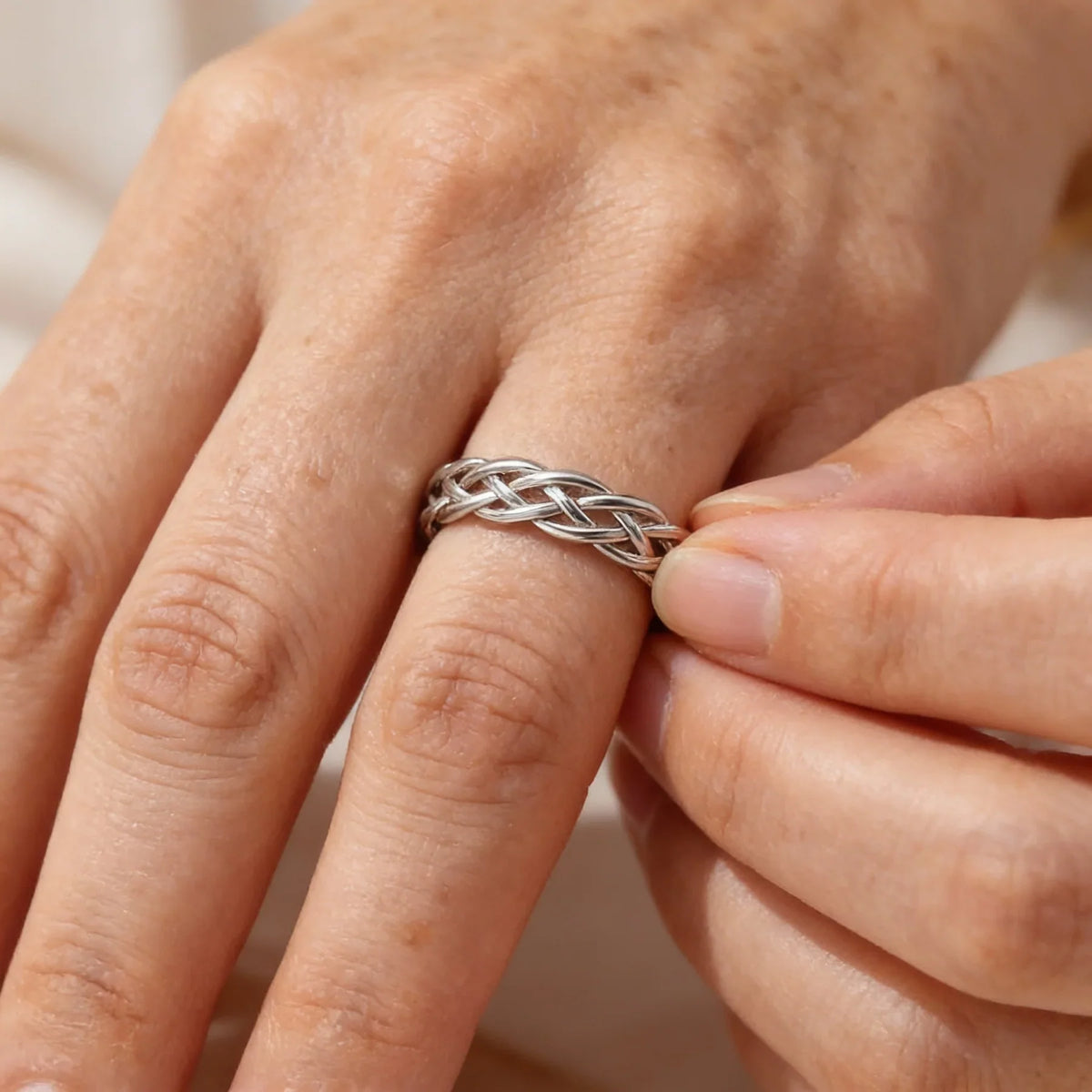Braided and Twisted Ring